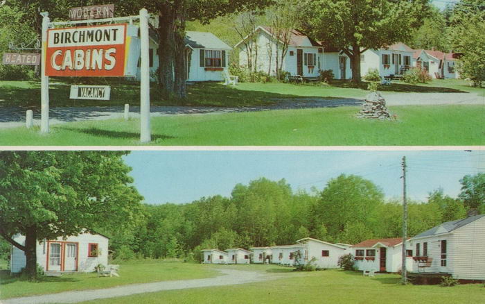 Birchmont Cabins - Old Postcard Photo (newer photo)
